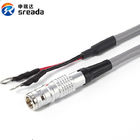 4 Pin IP68 Waterproof Industrial Cable Harness TGG Plug Silver Color Customized