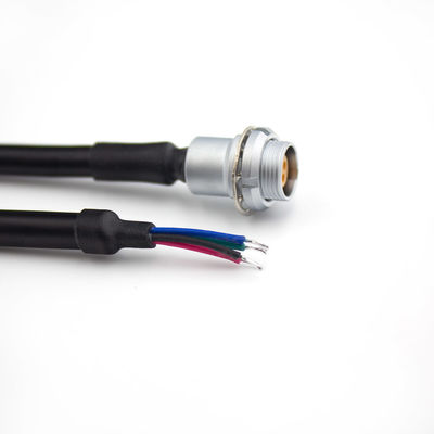 Vacuum Tight 0B 4 Pin Circular Connector Back Panel Mount Socket IP50 ISO9001
