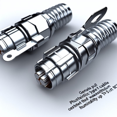 Connecteur de câble à traction avec insertion PPS et contact en laiton