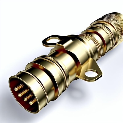 Connecteurs de câble push-pull en laiton IP50 à soudure